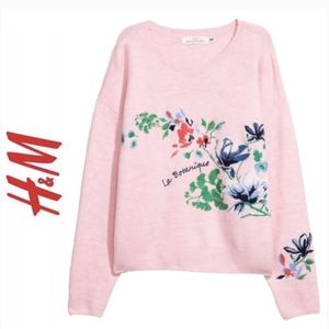 H & M - La Botanique Botanical Blush Sweater